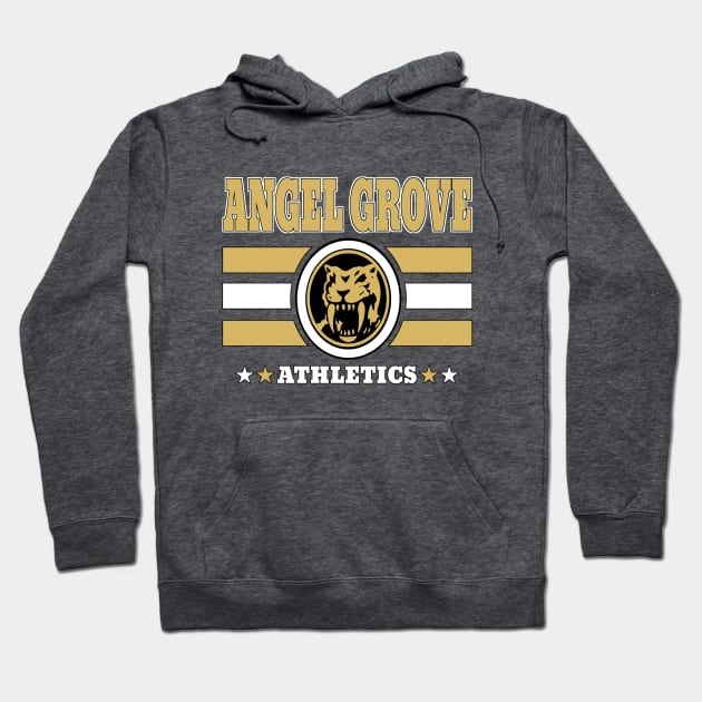 Angel Grove Athletics - Yellow Hoodie by Vitalitee